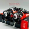 Mini projecteur moto Led blanc jaune Mini lampe de conduite antibrouillard projecteur